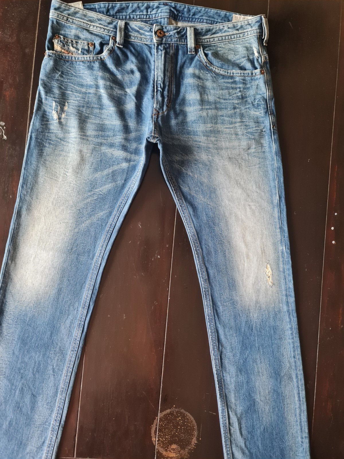 CLASSIC VINTAGE DIESEL THAVAR 3D SLIM SKINNY JEANS 36/32, W36 - W38 (confectie 52/54), Diesel, Blauw, Ophalen of Verzenden