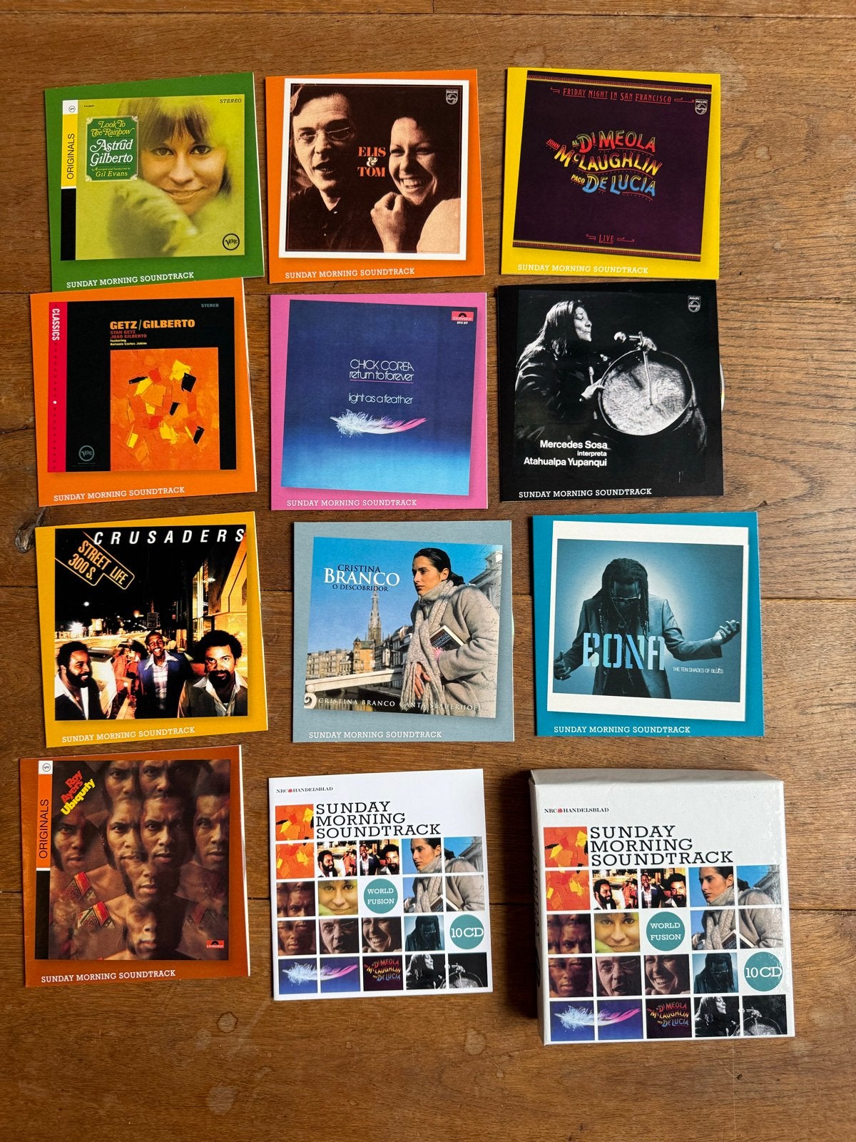 Sunday Morning Soundtrack - World Fusion 10 CD Boxset, Ophalen of Verzenden, Zo goed als nieuw, Boxset, Inclusief doosje