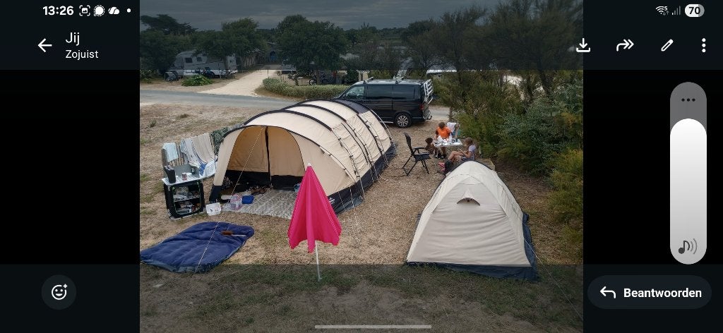 OBEOBELINK 6 Persoons Tunneltent, Manitoba 6 TC, Caravans en Kamperen, Ophalen, Zo goed als nieuw, Tot en met 6