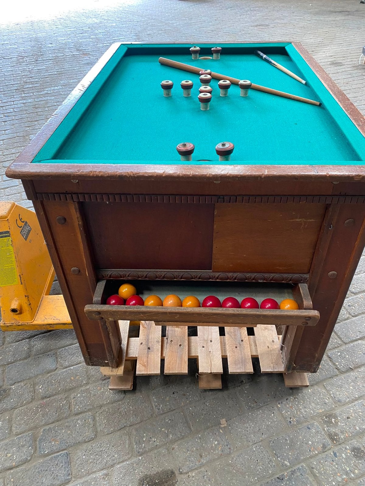 Antieke Biljarttafel - Klassiek Design, Ophalen, Gebruikt, Biljarttafel