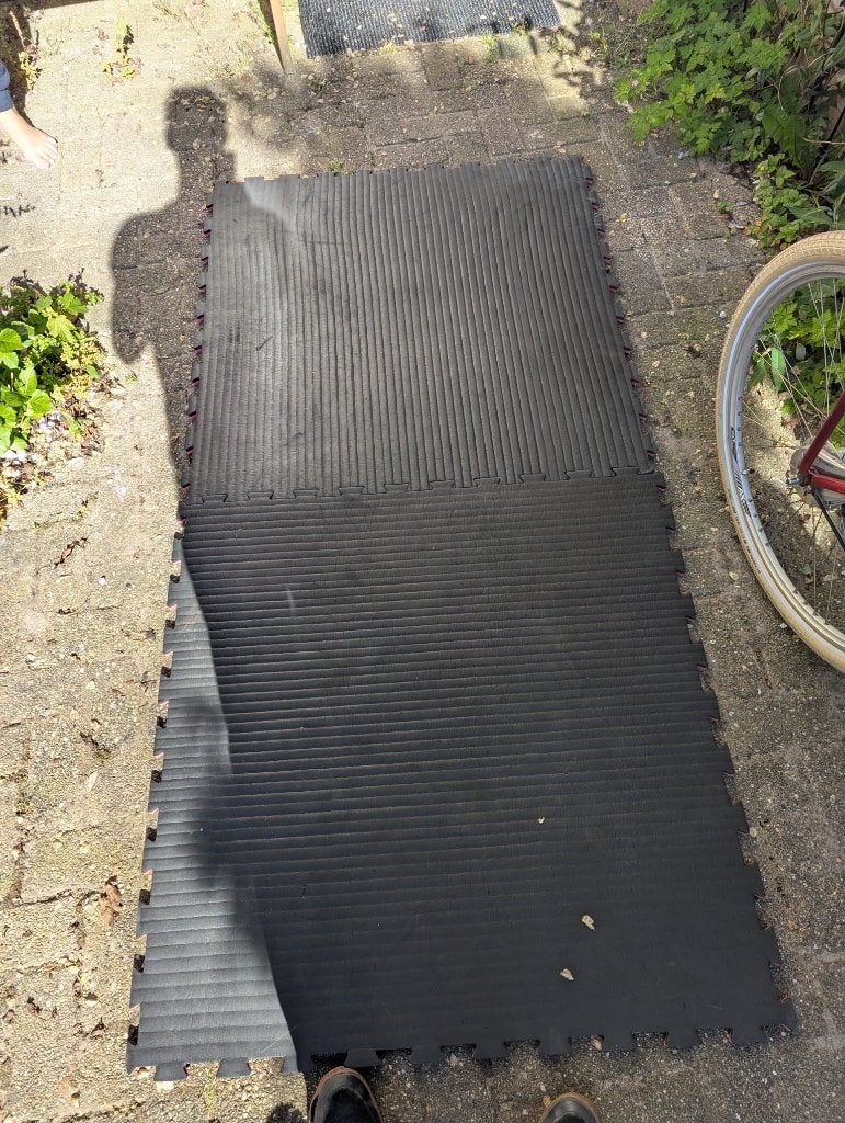 Puzzelmatten 8 m2, Ophalen, Gebruikt, Judo, Vechtsportmateriaal