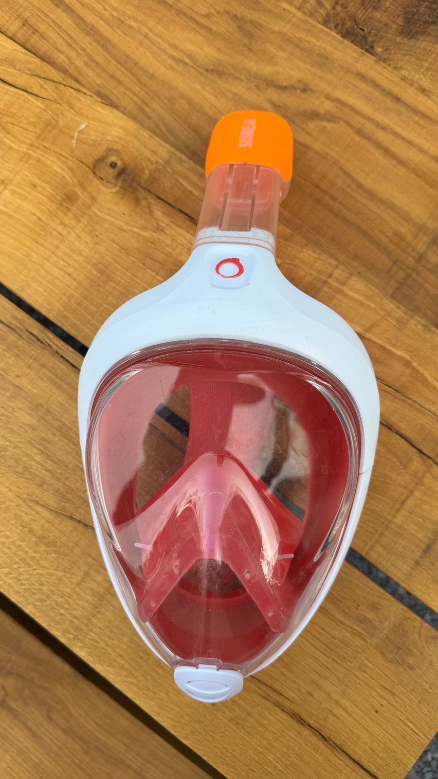 Subsea Easybreath Snorkelmasker - Wit/Oranje, Ophalen of Verzenden, Gebruikt, Snorkelmasker