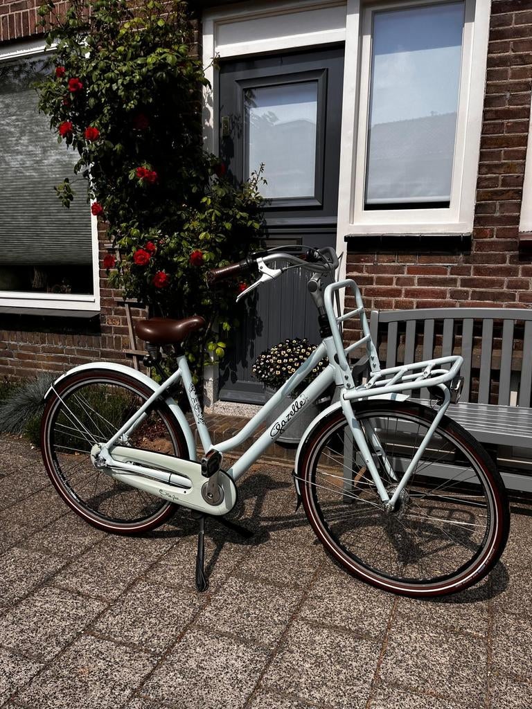 Gazelle Miss Grace 54cm damesfiets met fietsrek, Versnellingen, Ophalen of Verzenden, Gazelle, Trommelrem