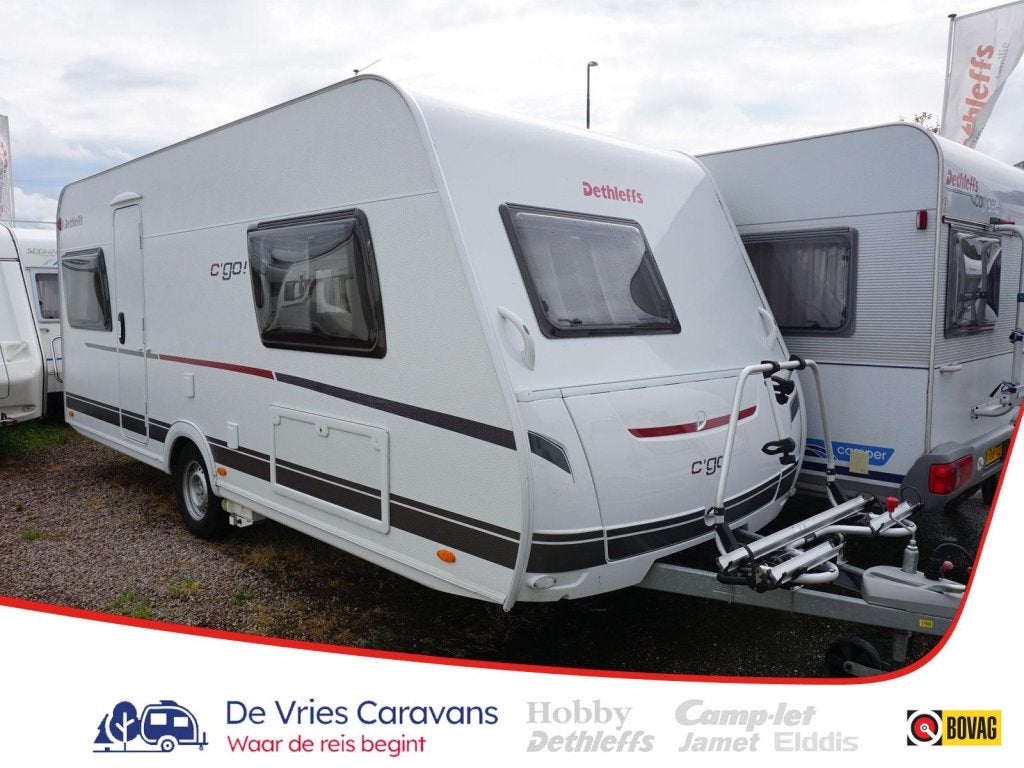 Dethleffs C'Go 495 FR airco,mover,vloerverw,etc, Caravans en Kamperen, Caravans, Rondzit, Bedrijf, Overige typen, Dethleffs