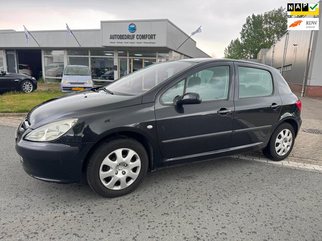 Peugeot 307 1.6-16V XS. - AUTOMAAT -, Gebruikt, Zwart, 4 cilinders, Origineel Nederlands