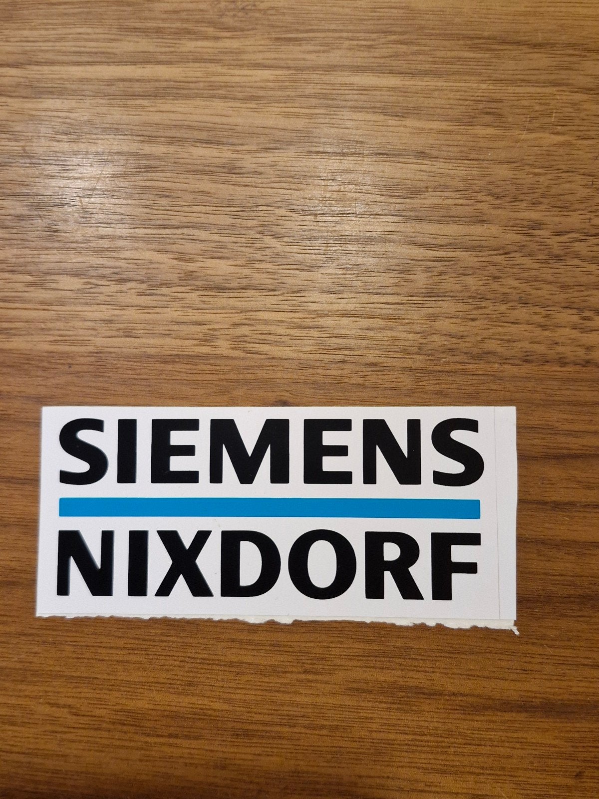 9996 Siemens Nixdorf Sticker - Vintage Computer Logo, Ophalen of Verzenden, Zo goed als nieuw