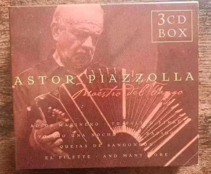 3 CD 's Astor Piazzolla ‎- Maestro Del Tango GSS 5300, Cd's en Dvd's, Cd's | Latin en Salsa, Zo goed als nieuw, Ophalen of Verzenden