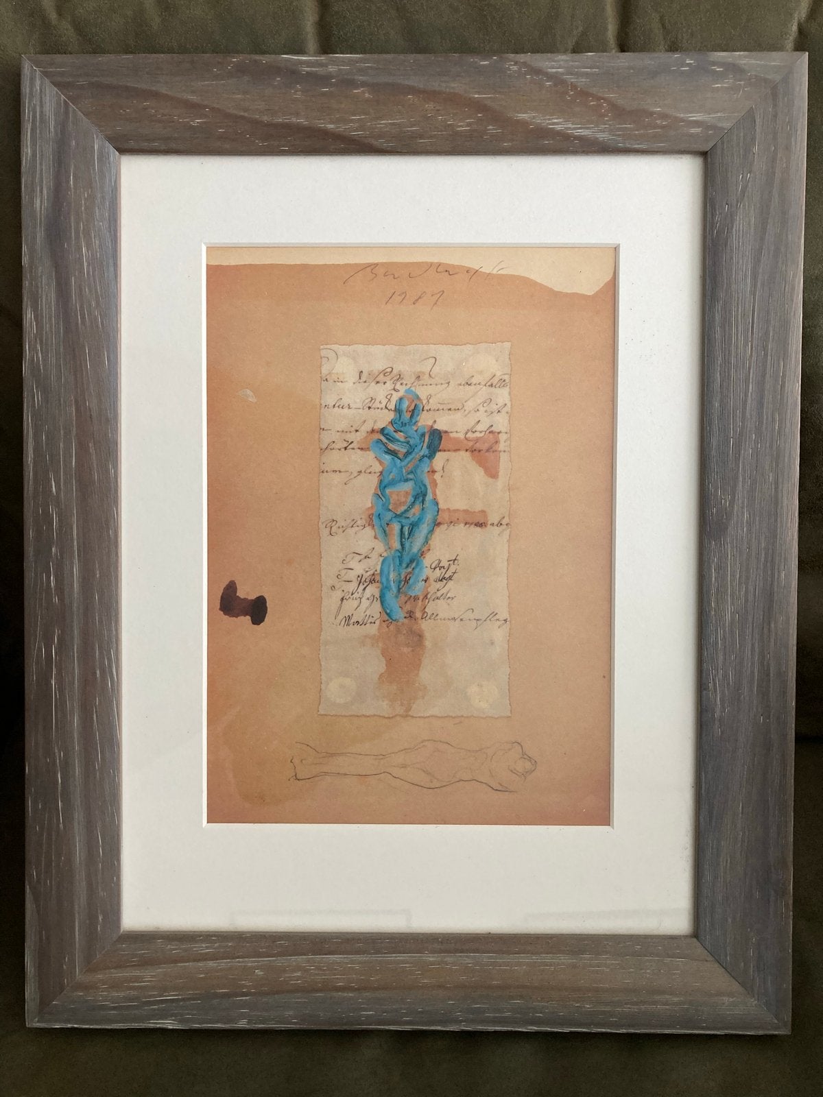 Brodwolf reproducties 1963/64 en 1987, gesigneerd, ingelijst, Ophalen, Figuren, Papier/karton, Achter glas