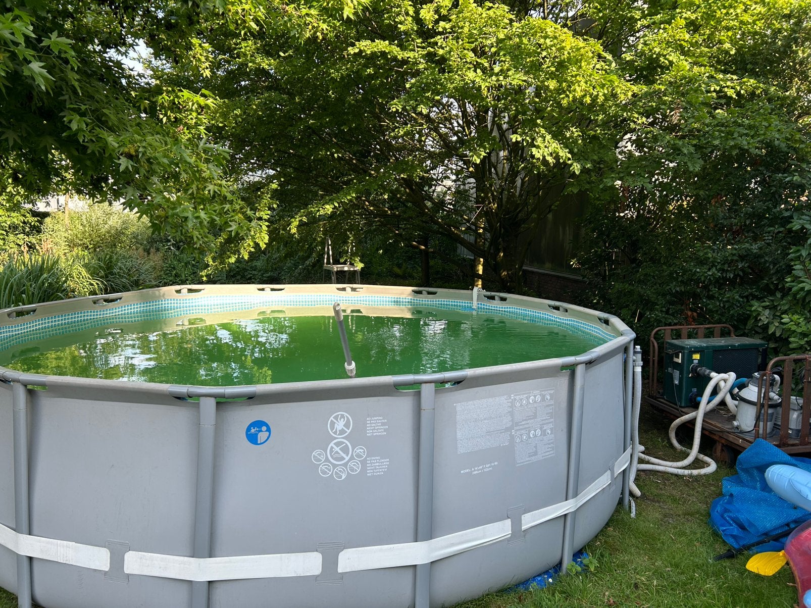 Intex opzet zwembad, Rond, 300 cm of meer, Zo goed als nieuw, Ophalen