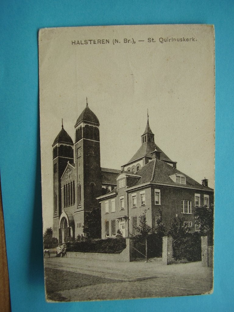 Halsteren,  St. Quirinuskerk, Verzenden, Voor 1920, Noord-Brabant