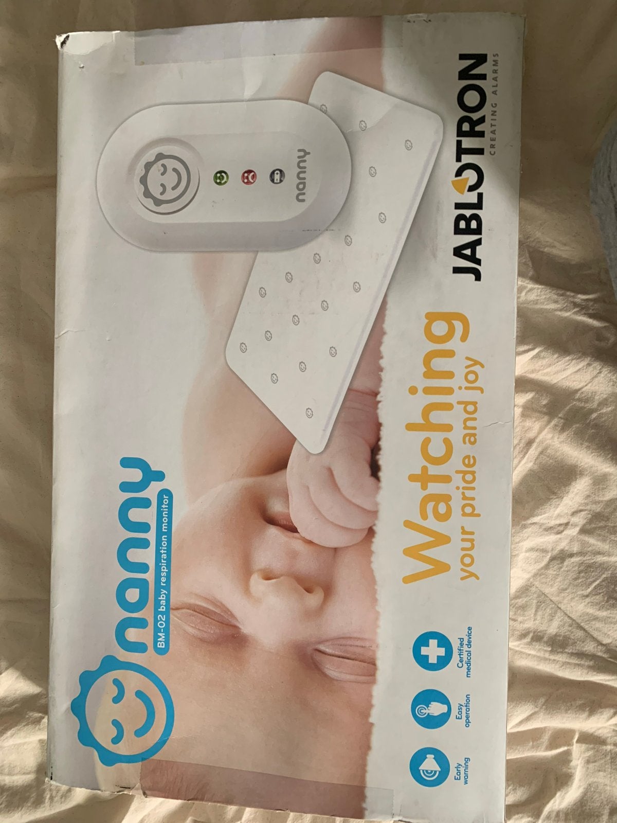 Nanny BM-02 baby ademhalingsmonitor Jablotron, Ophalen, Zo goed als nieuw, Minder dan 100 meter