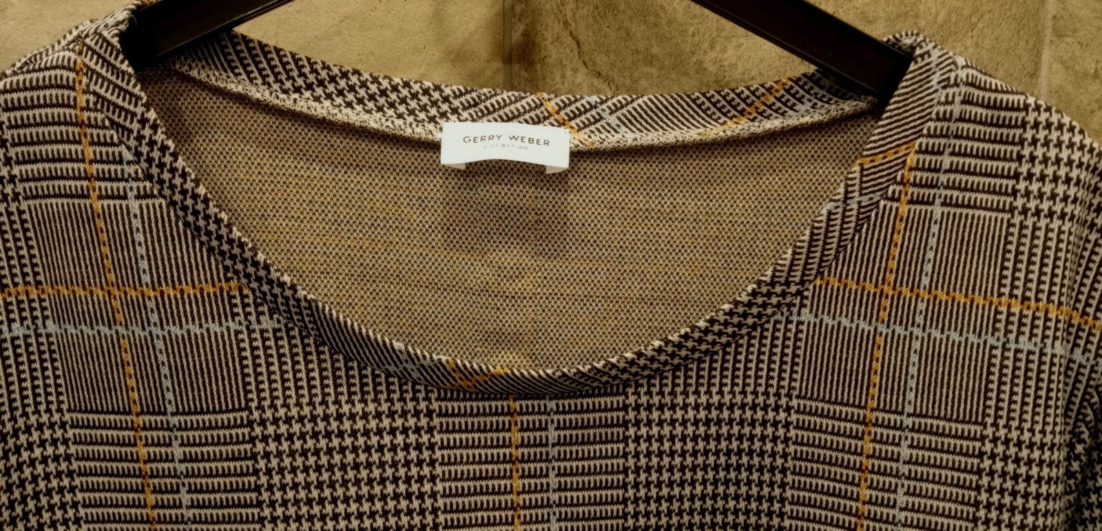 Nieuwe Trui - Zwart Geruit - Gerry Weber - Maat 40, Maat 38/40 (M), Zwart, Nieuw, Ophalen of Verzenden