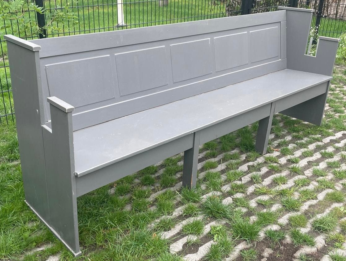 Kerkbank bank, Huis en Inrichting, Ophalen, Gebruikt, Minder dan 75 cm, Rechte bank