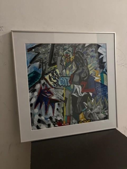 Schilderij van Cees Landsaat (1948 - 2007), Antiek en Kunst, Ophalen