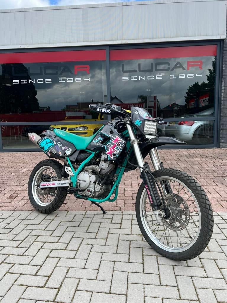 Kawasaki KLX 650c Zeldzaam Enduro Supermotard Supermoto Cust, Motoren, Motoren | Kawasaki, Particulier, Enduro, 12 t/m 35 kW, 1 cilinder