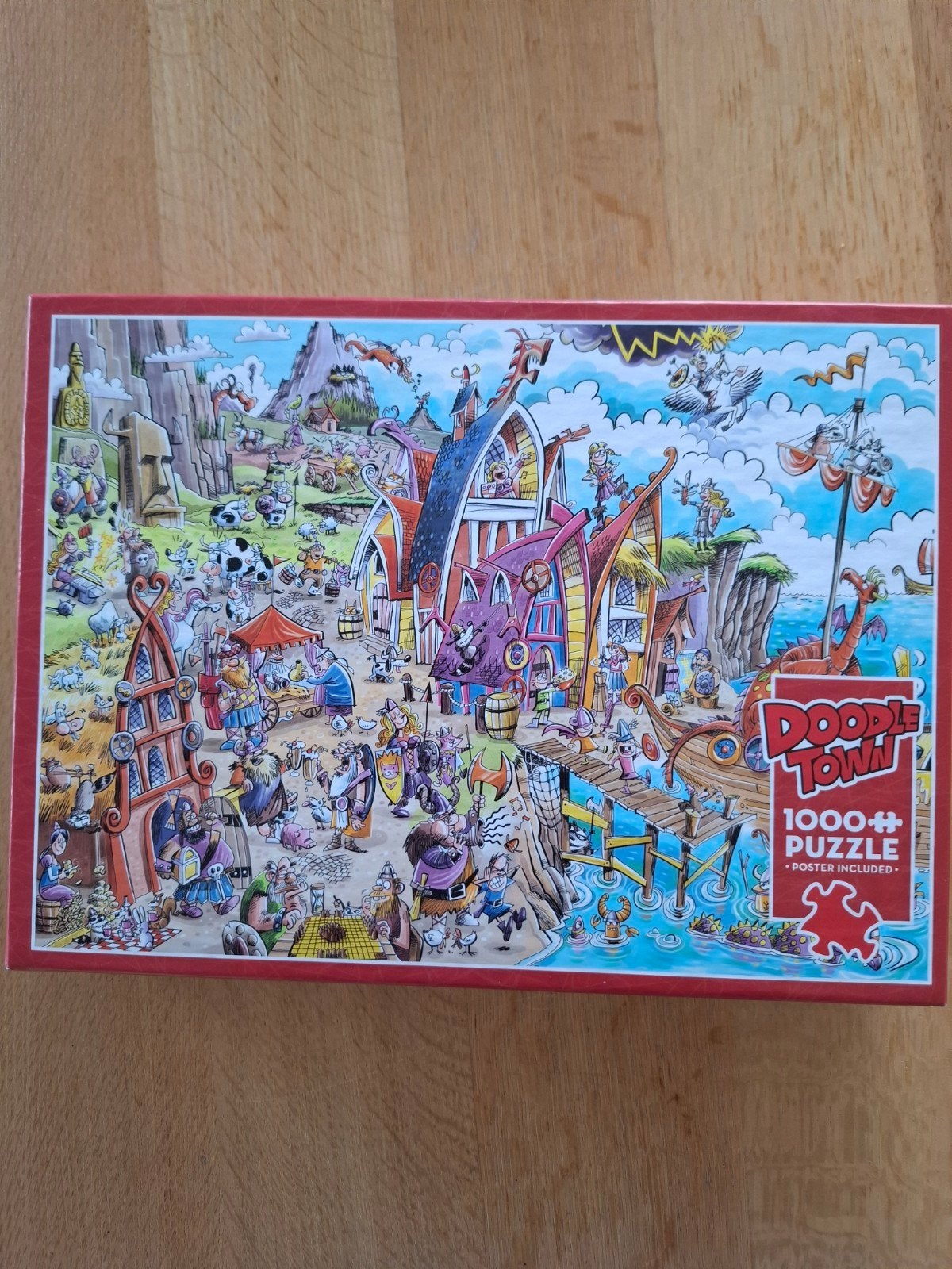 Viking village - Cobble Hill puzzel, Hobby en Vrije tijd, Denksport en Puzzels, Ophalen of Verzenden, Minder dan 500 stukjes, Zo goed als nieuw