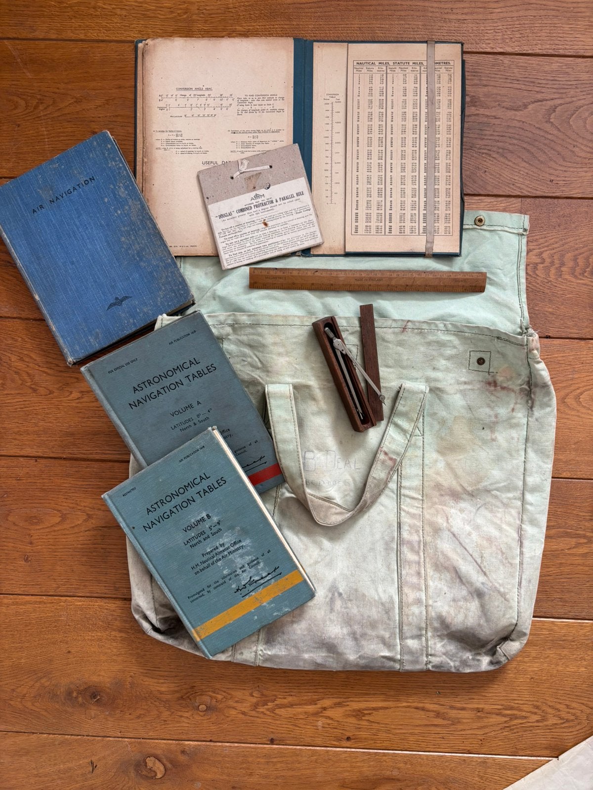 RAF navigator tas met inhoud, Ophalen of Verzenden, Luchtmacht, Engeland, Overige typen