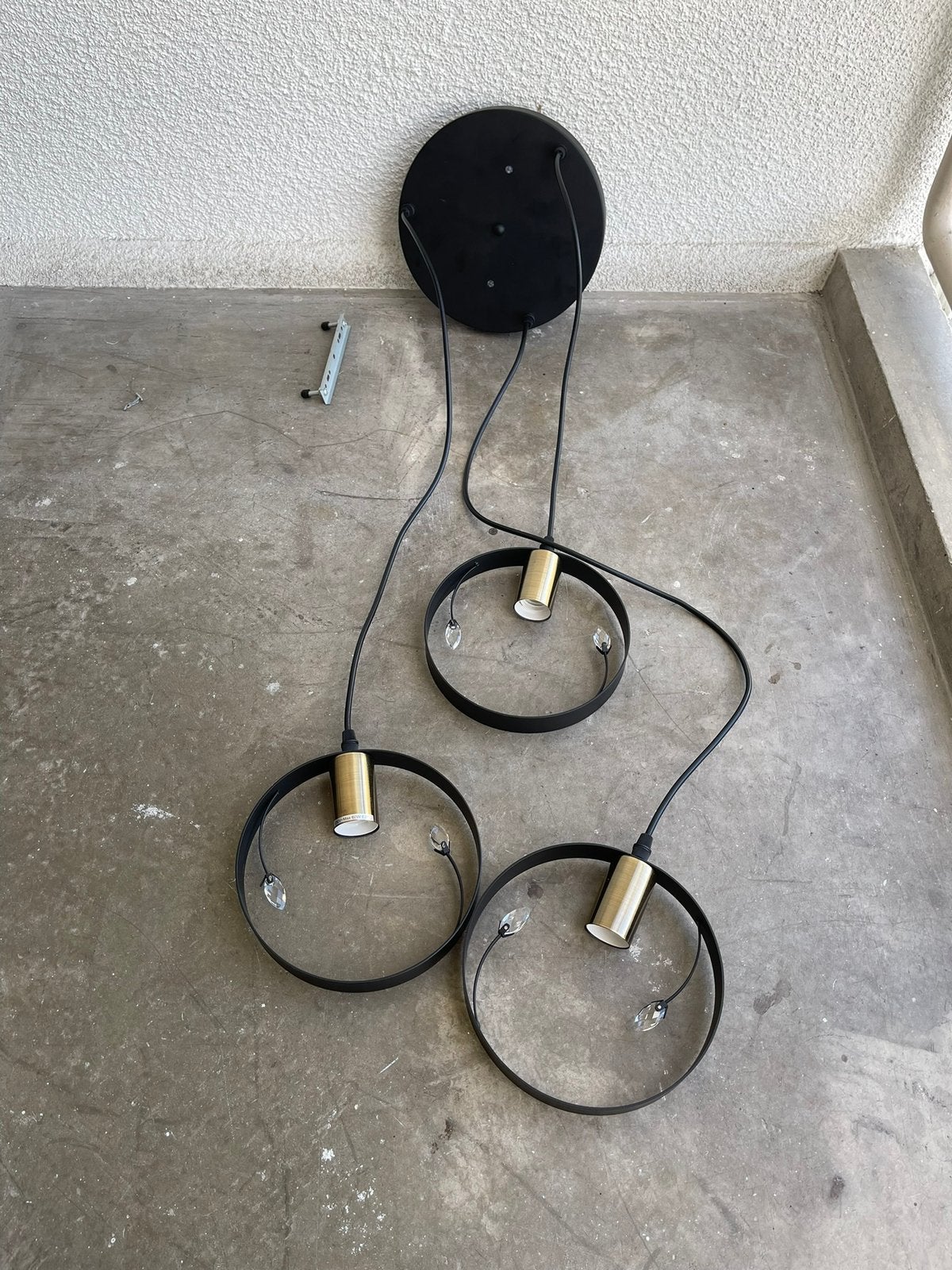 Mooie Zwarte Metalen Hanglamp Globo van Praxis, NIEUWSTAAT, Ophalen of Verzenden, Zo goed als nieuw, Metaal