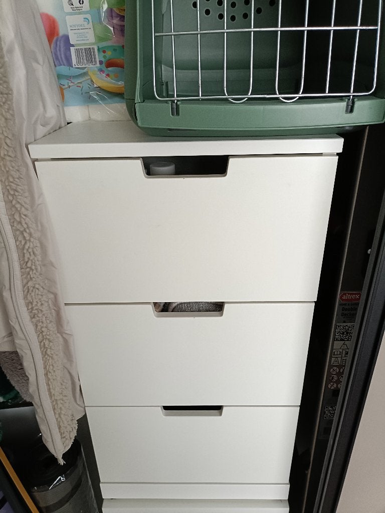 Ladekast 3 lades Nordli Ikea, Huis en Inrichting, Ophalen, Gebruikt, 50 tot 100 cm, 3 of 4 laden