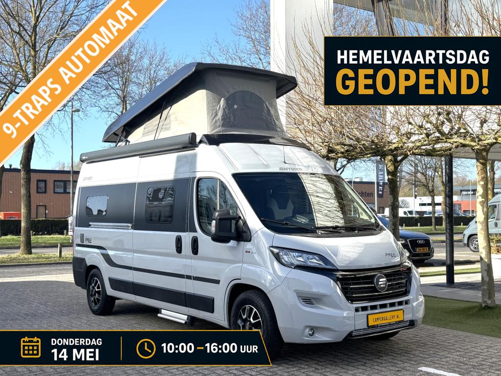 Hymer Free 600 9-TRAPS AUTOMAAT DWARSBED + HEFDAK, Automaat, Ringverwarming, Fiat, Bedrijf