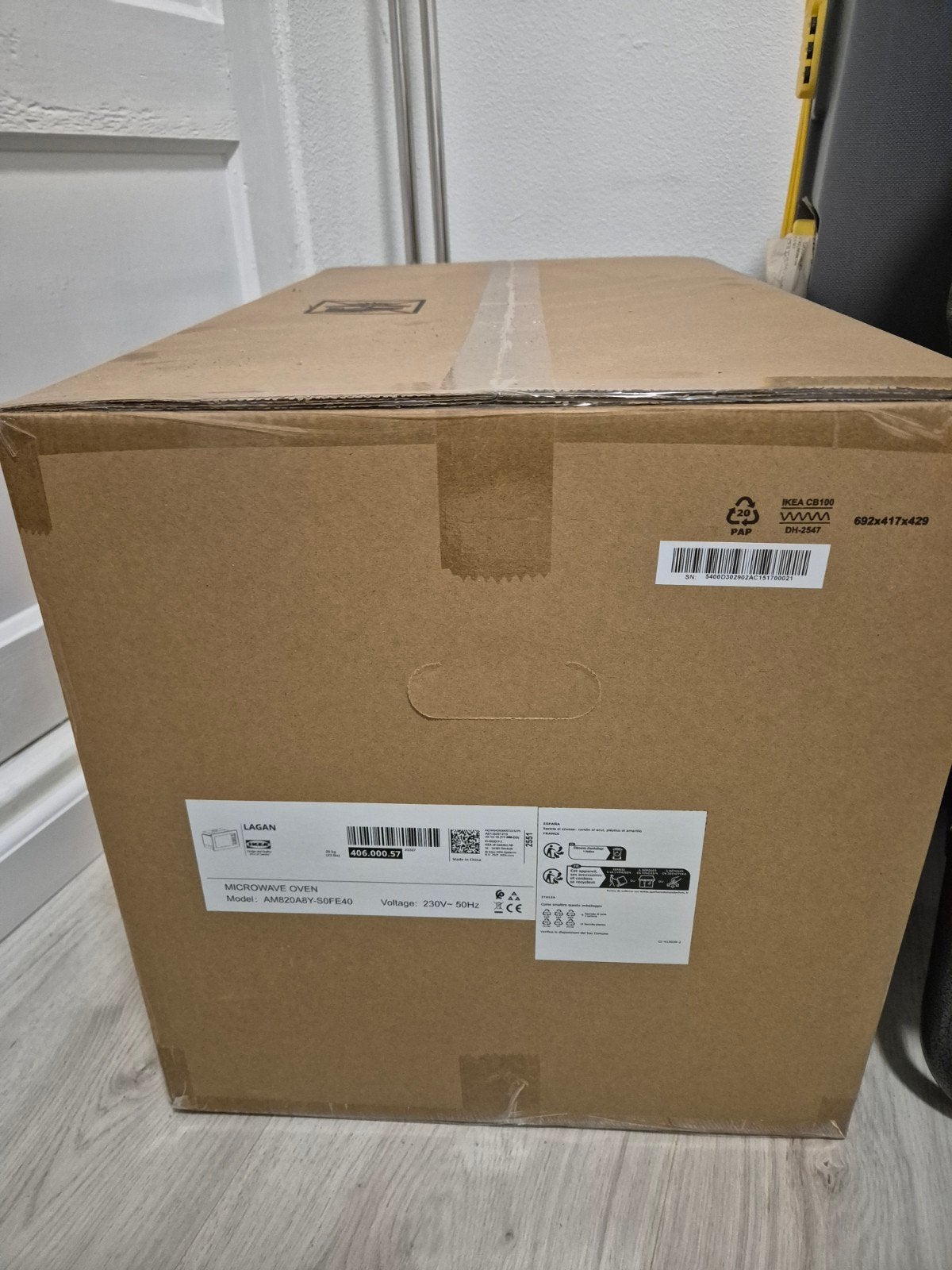 IKEA LAGAN AMB20ABY-50FE40 Magnetron - Nieuw in doos, Witgoed en Apparatuur, Nieuw, Ophalen of Verzenden, Magnetron, 45 tot 60 cm