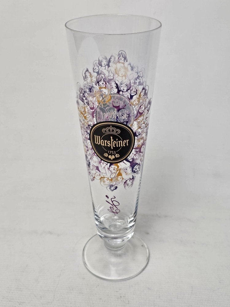 # Warsteiner Glazen Art Collection Fafi bierglas. Bier glas, Ophalen of Verzenden, Gebruikt, Bierglas