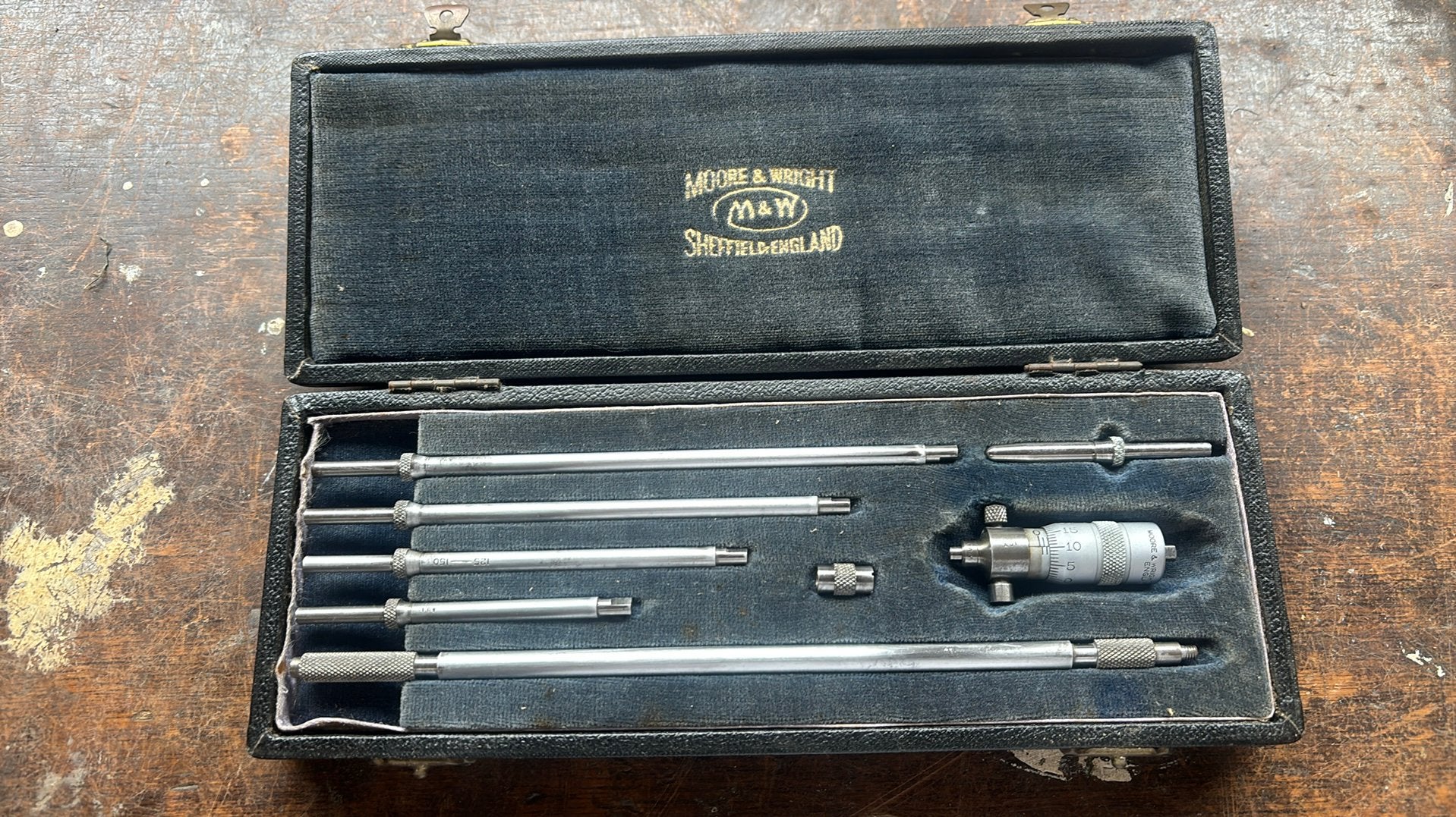 Moore & Wright Binnenmicrometer Set, Ophalen of Verzenden, Gebruikt, Overige typen, Overige merken