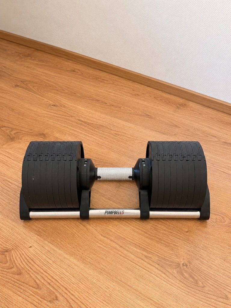 Pumpbells verstelbare dumbbell 2 tot 32 kg, ongebruikt, Ophalen, Zo goed als nieuw, Dumbbell