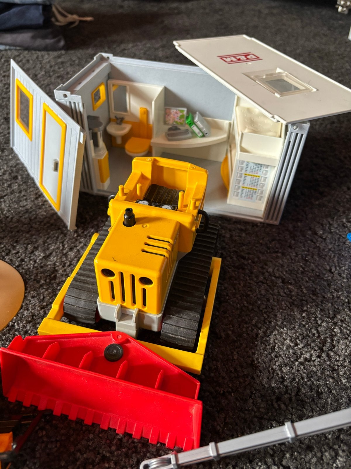 Grote Playmobil bouwplaats set met voertuigen en accessoires, Ophalen of Verzenden, Gebruikt, Overige merken