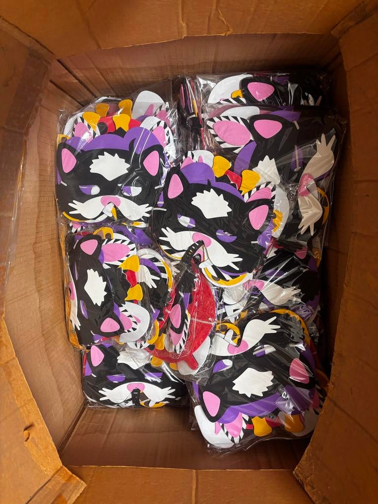 Doos vol met verschillende soorten maskers, Ophalen of Verzenden, Nieuw, Feestartikel, Carnaval