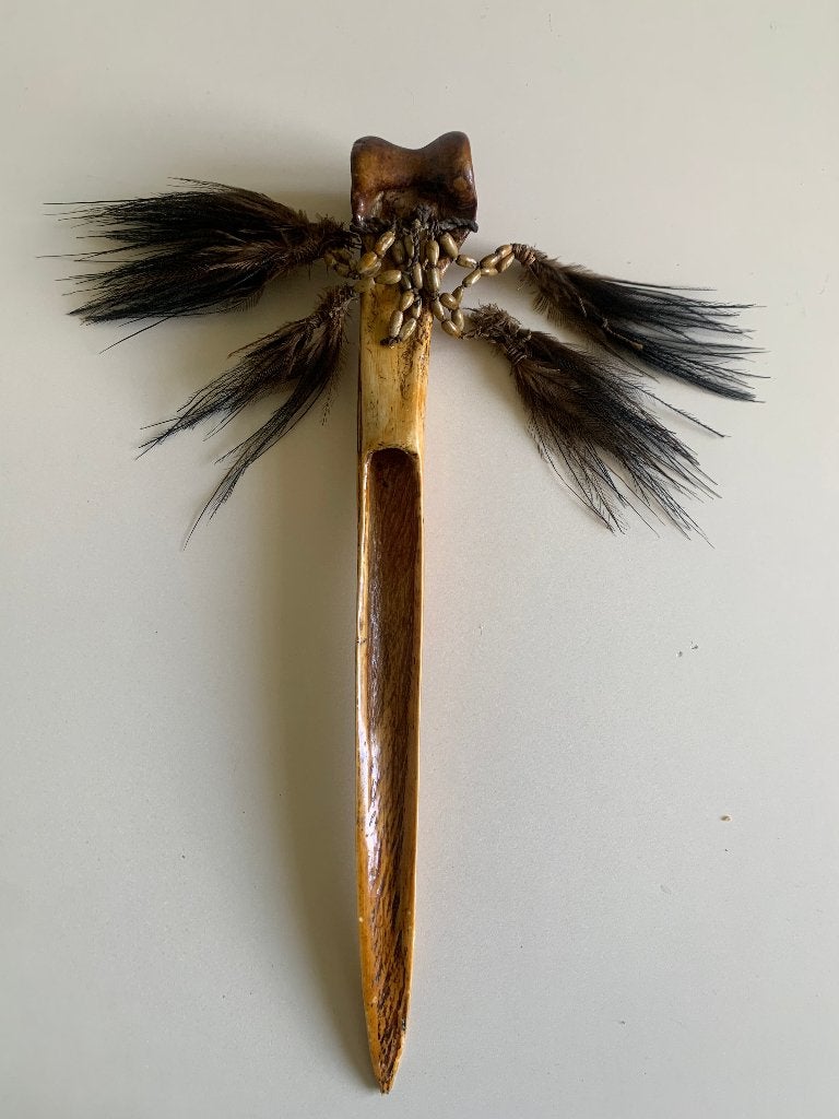 Asmat Dolk Been Kasuaris Vogel Papoea Nieuw Guinea Indonesia, Papoea-Nieuw-Guinea, Ophalen of Verzenden