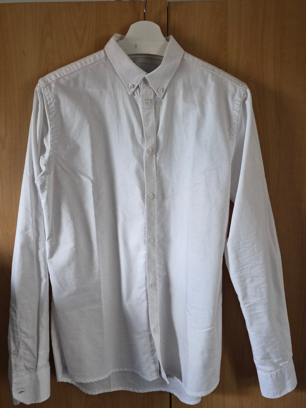 Les Deux overhemd wit - Maat L, Kleding | Heren, Ophalen, Wit, Zo goed als nieuw, Halswijdte 41/42 (L)