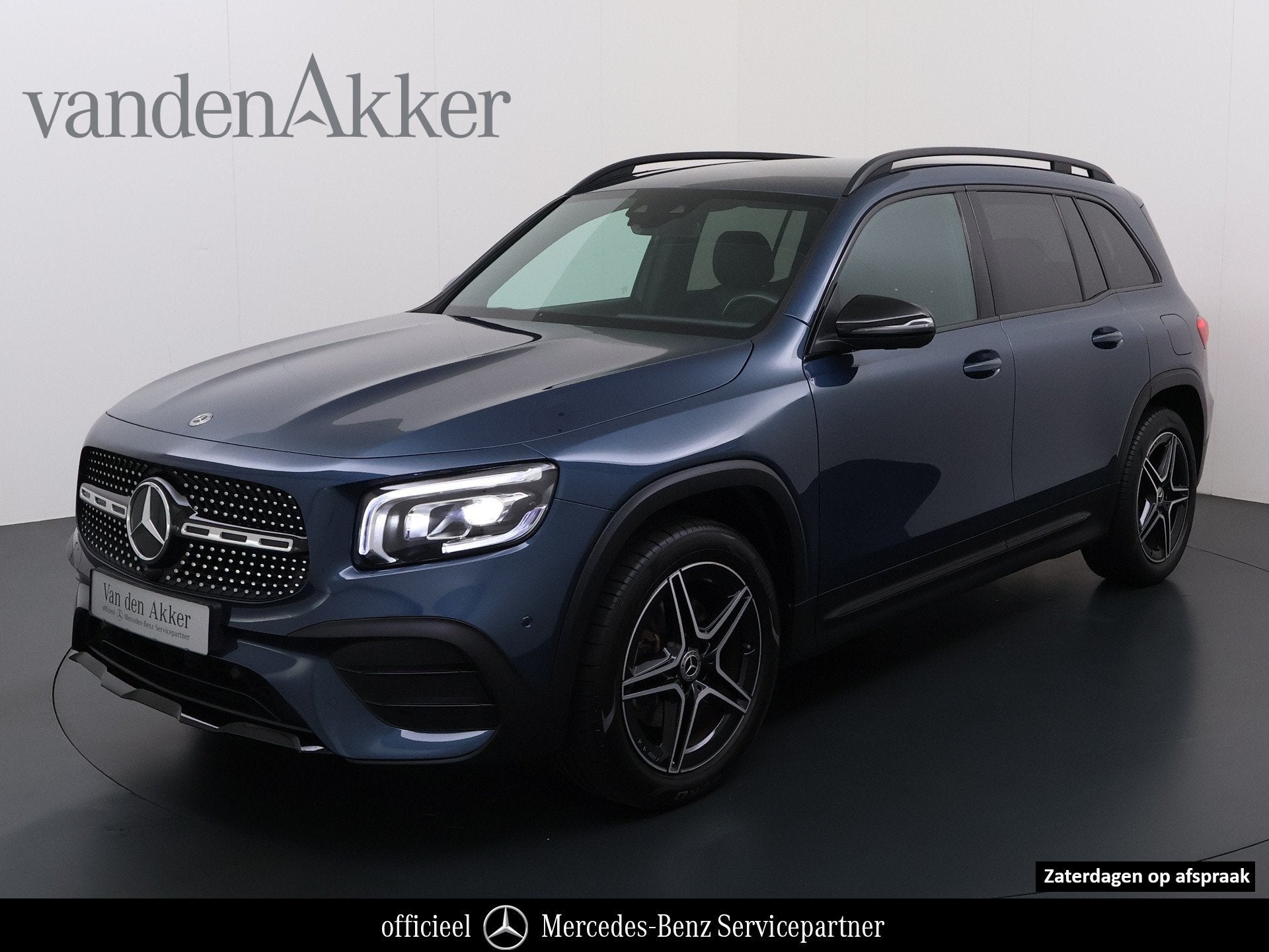 Mercedes-Benz GLB 200 AMG 7-zits // Camera // Sfeerverlichti, Auto's, 12 maanden, 4 cilinders, Blauw, 7 stoelen