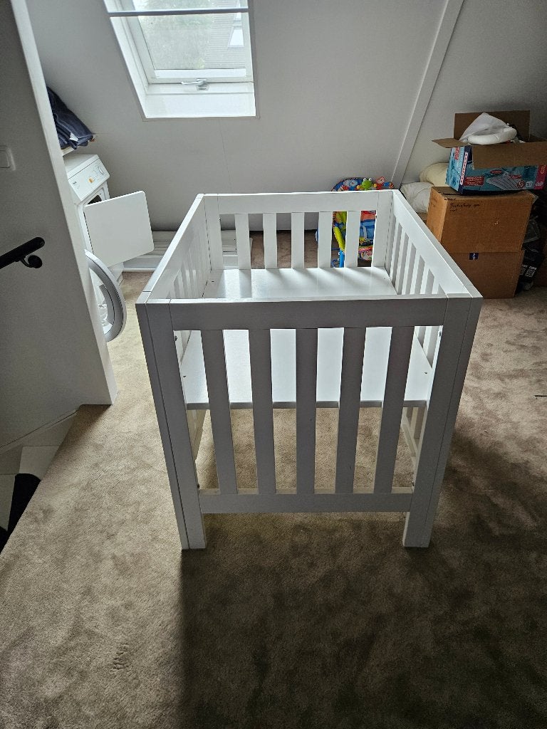 Bopita Box Sid 95x75 cm, verstelbare bodem + boxkleed/mobiel, Kinderen en Baby's, Ophalen, Gebruikt, Rechthoekig, In hoogte verstelbaar