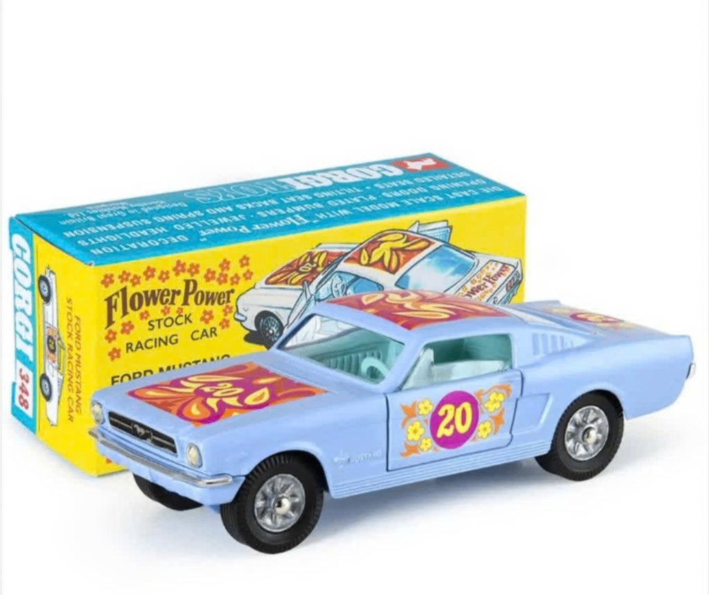 Ford Mustang Fastback 2 + 2 Flower Power Corgi NEW 1/46 348, Verzenden, Nieuw, Auto, Corgi
