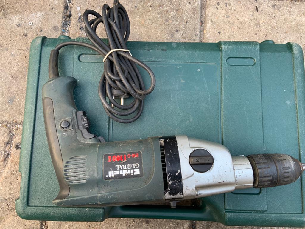 Einhell Global Boormachine - Gebruikt, Boormachine, Variabele snelheid, Ophalen of Verzenden, Gebruikt