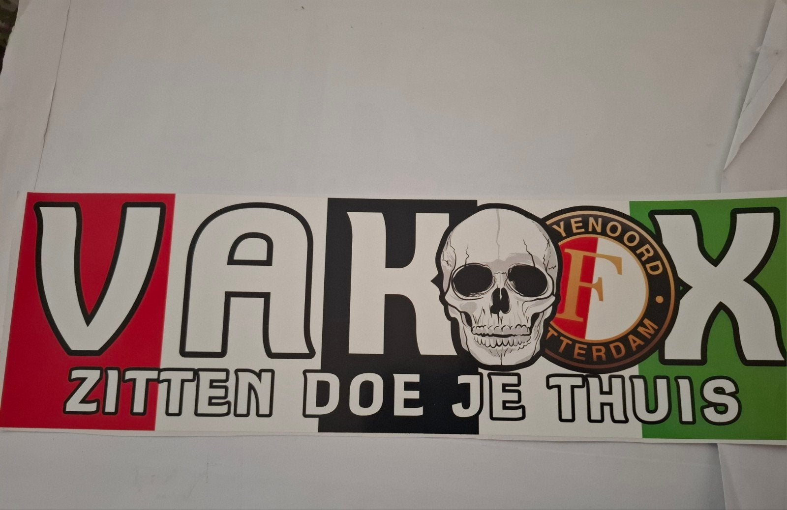 Sticker Vak X zitten doe je thuis, Verzamelen, Ophalen of Verzenden, Nieuw, Sport