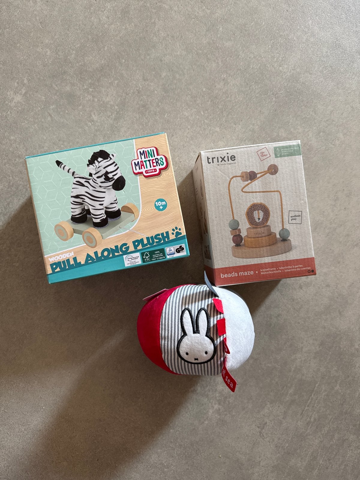 3x Nieuw Baby/Kinderspeelgoed: Nijntje, Zebra, Trixie, Ophalen of Verzenden, Nieuw, Overige typen, Met geluid