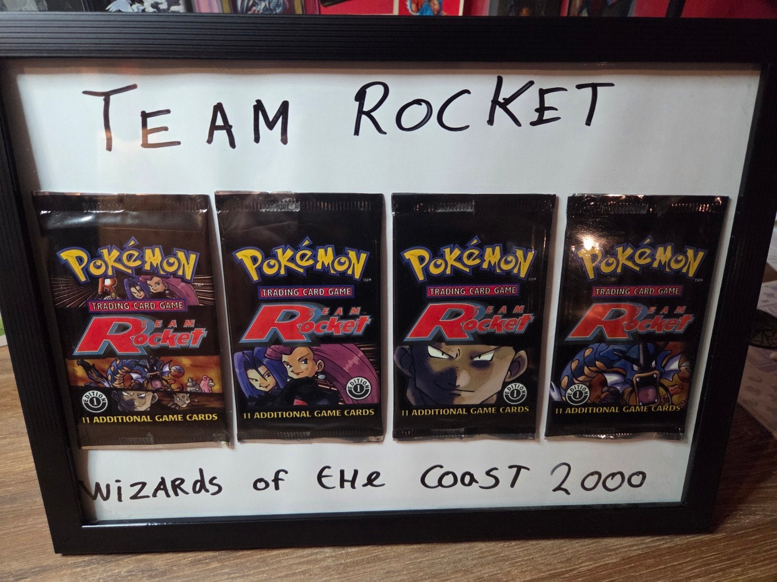 Team Rocket 1st Edition Art Set Display Leeg 2000 Wotc, Hobby en Vrije tijd, Verzamelkaartspellen | Pokémon, Ophalen of Verzenden