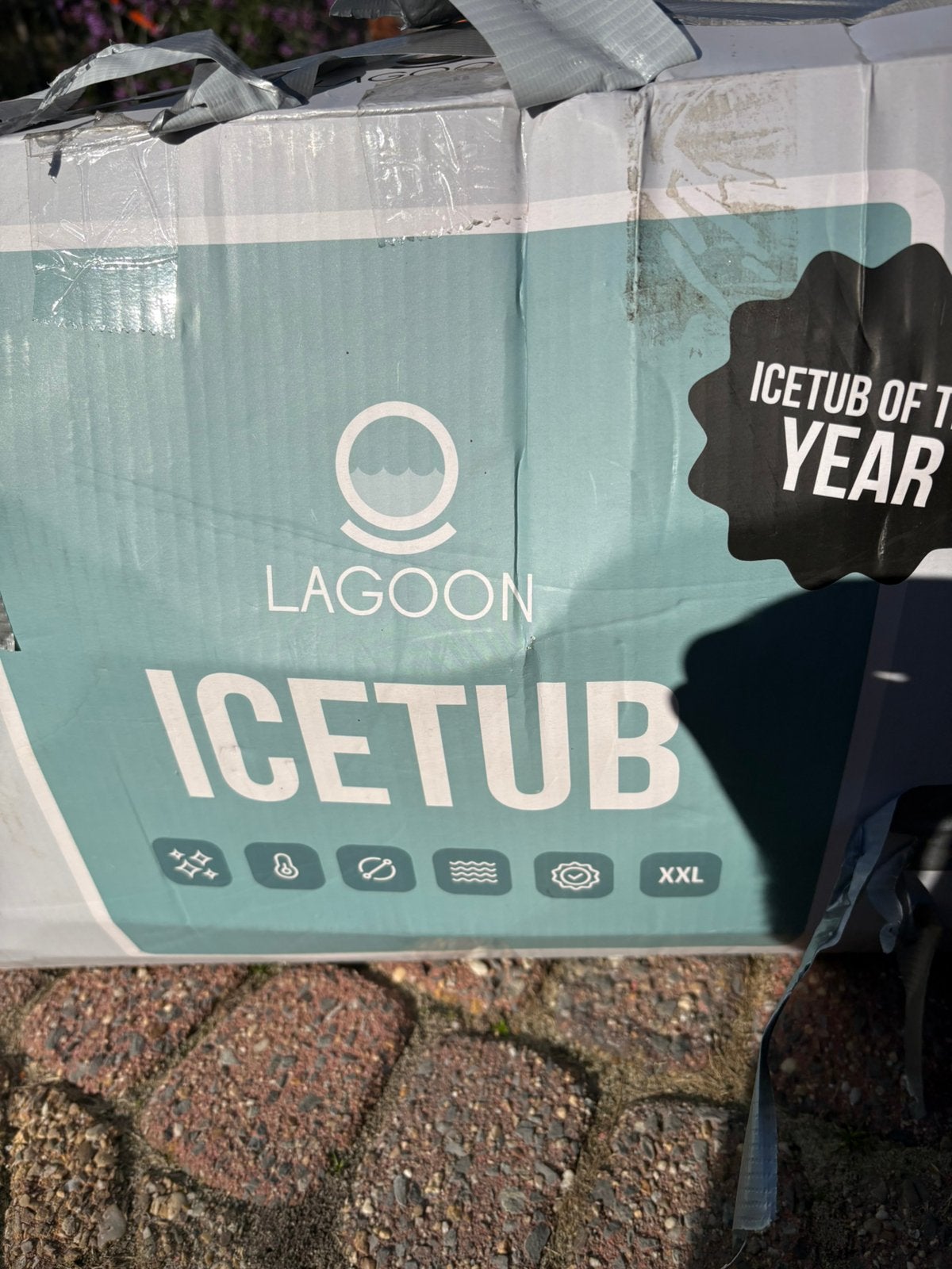Lagoon ijsbad XXL, Ophalen, Zo goed als nieuw, Rechthoekig, Minder dan 80 cm