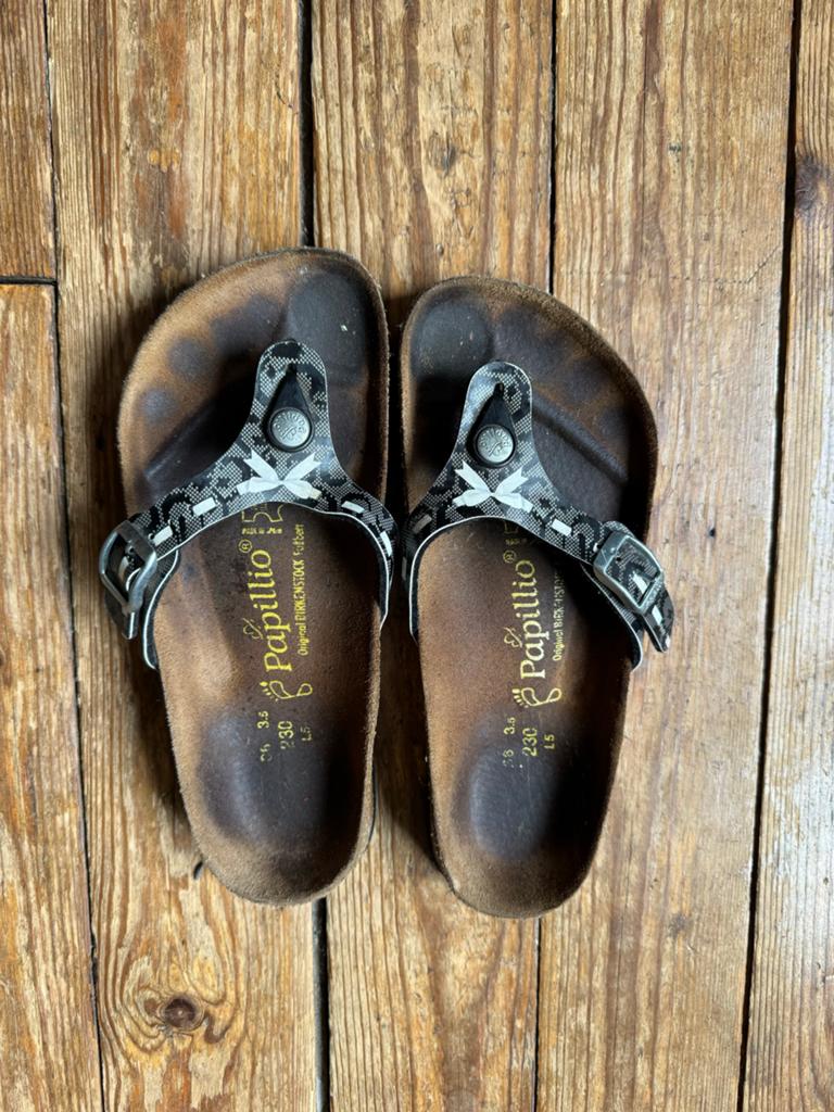 Papillio by Birkenstock slippers maat 36, Ophalen of Verzenden, Gedragen, Zwart, Slippers