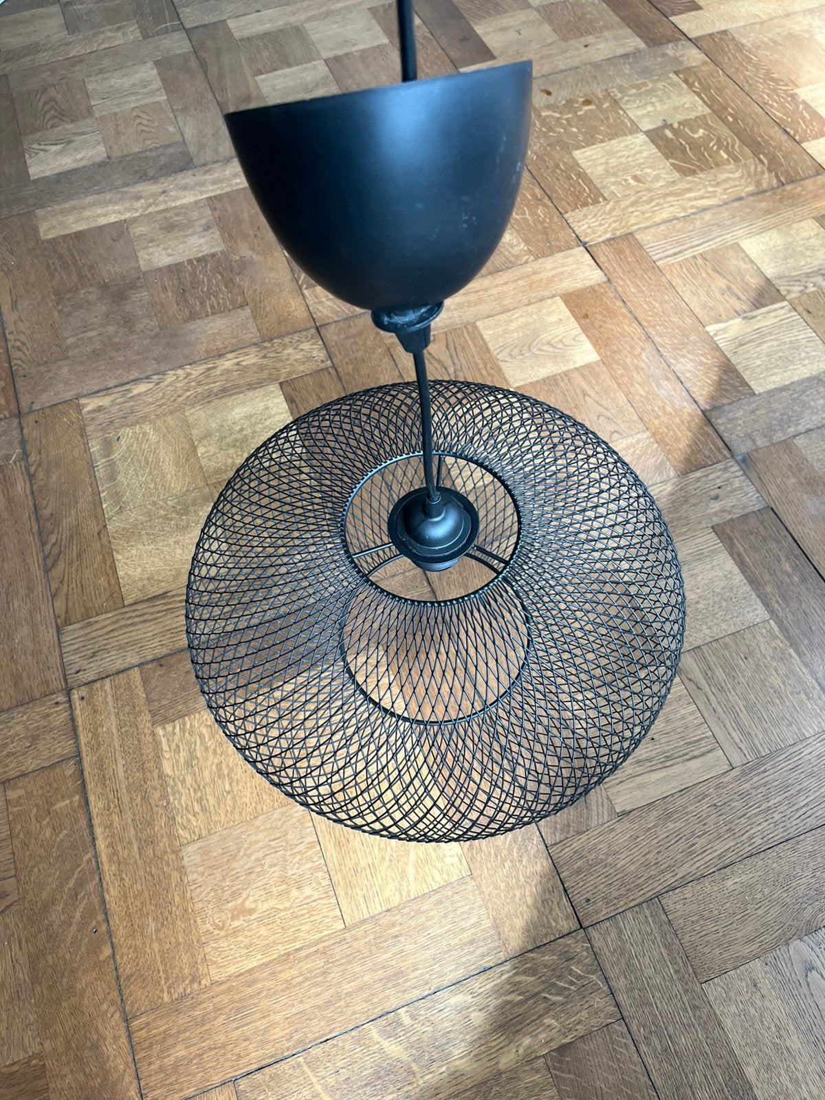 IKEA hanglamp zwart staal, Ophalen, Zo goed als nieuw