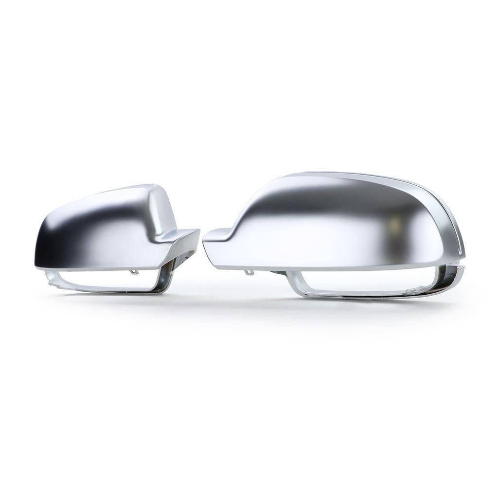 Spiegel Kap Kappen Zilver Rvs Mat Voor Audi A3 8P A4 8K A5 8, Verzenden, Automotive Parts, A.parts@hotmail.nl, Trasmolenlaan 12 3447 GZ Woerden