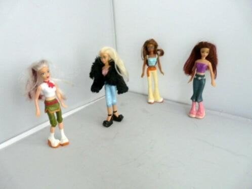 McDonalds 2004 # Barbie - My Scene (4x), Kinderen en Baby's, Speelgoed | Poppen, Ophalen of Verzenden, Zo goed als nieuw, Barbie