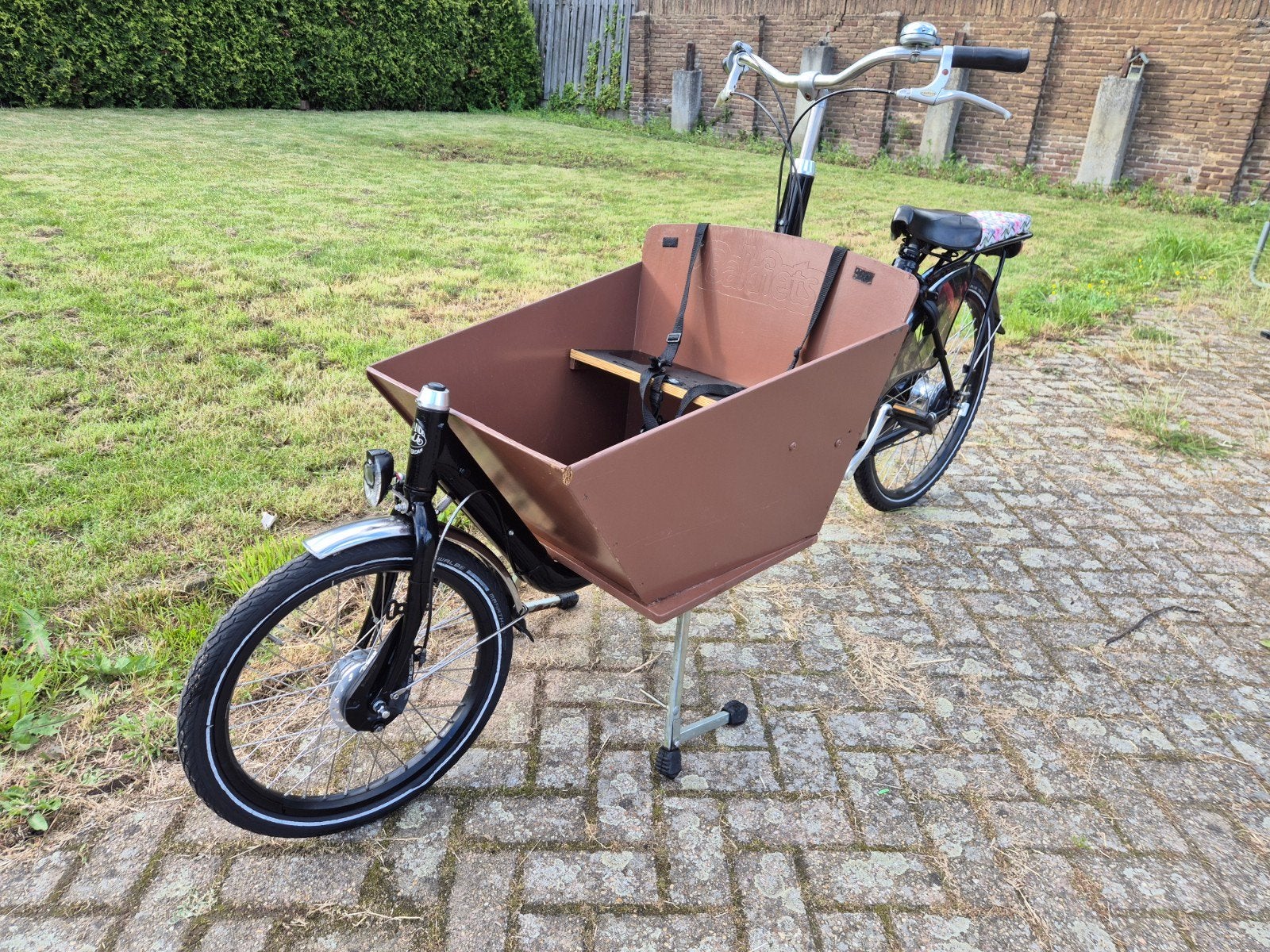 Bakfiets van bakfiets(.)nl met huif, Fietsen en Brommers, Ophalen, Gebruikt, Overige merken, Huif