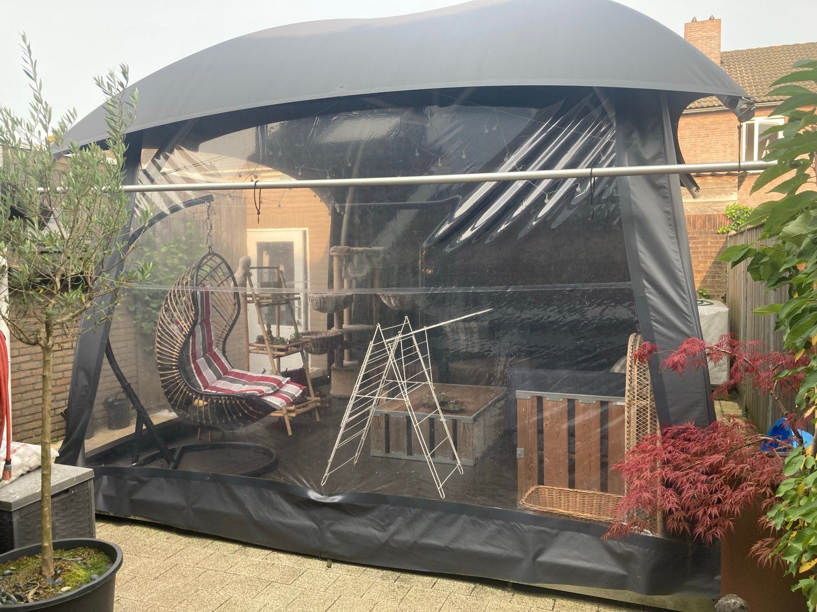 Creative Structures Permanente Tent Lounger M met vloer, Tuin en Terras, Ophalen, Zo goed als nieuw, Minder dan 5 meter