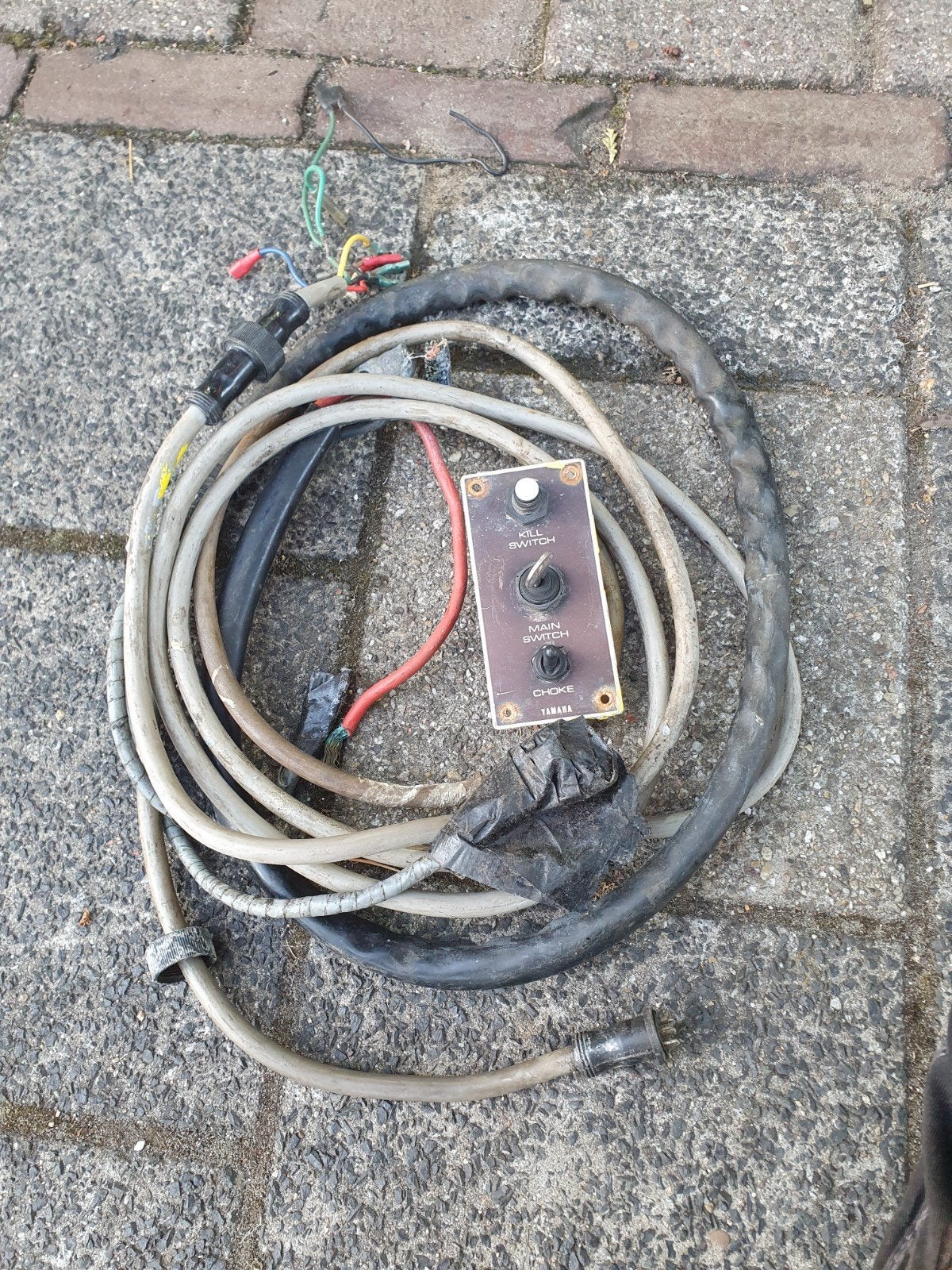 Yamaha startpaneel met kabel, Watersport en Boten, Bootonderdelen, Ophalen of Verzenden, Gebruikt, Motor en Techniek, Motorboot