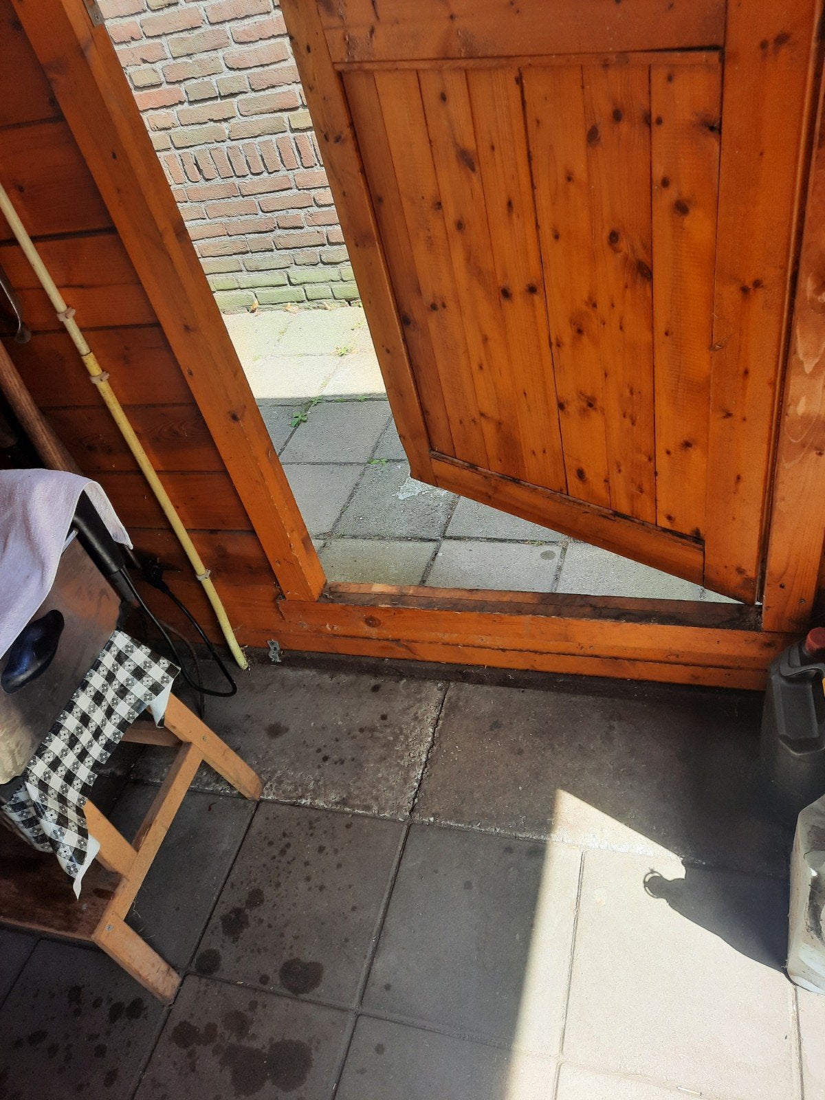 blokhut garage, Tuin en Terras, Tuinhuizen, Ophalen, 200 tot 400 cm, 3 ramen of meer, 250 tot 500 cm