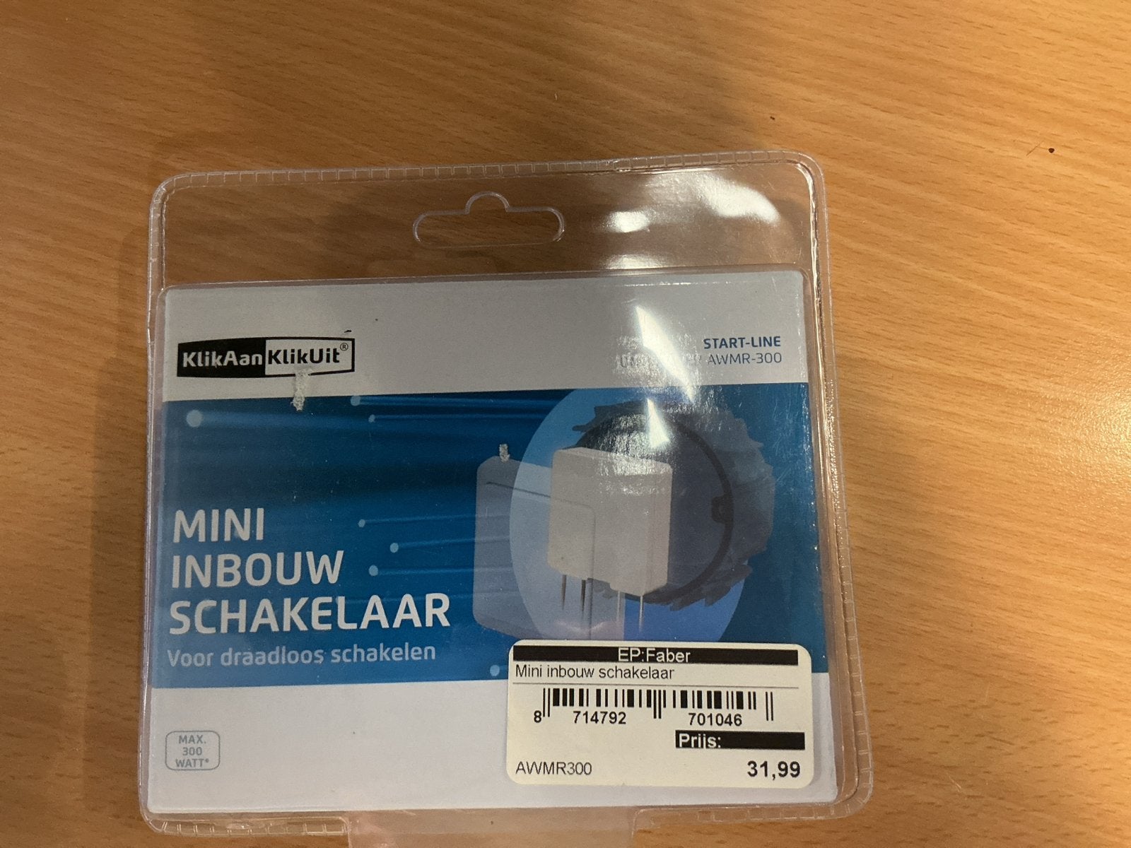 KlikAanKlikUit Mini Inbouw Schakelaar AWMR-300, Ophalen of Verzenden, Nieuw, Overige merken, Schakelaar