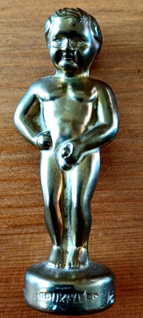 Vintage Messing Beeldje Manneken Pis, Antiek en Kunst, Ophalen